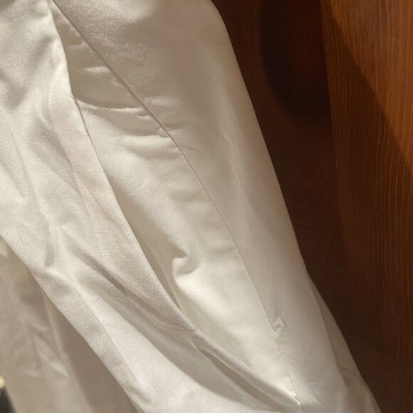 J. Crew White Fit And Flare Mini Dress Sleeveless Size 18 Coquette Romantic - Picture 7 of 15